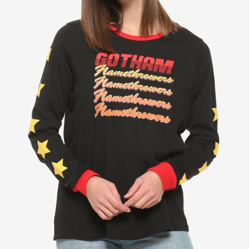 Our Universe DC Comics Birds Of Prey Gotham Flamethrowers Long-Sleeve T-Shirt M